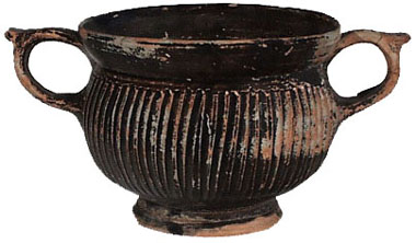 Photo of Boeotian black kantharoid cup-skyphos