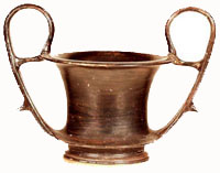 Photo of black kanthoroid trick vase