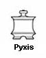 Drw'g of typical pyxis shape