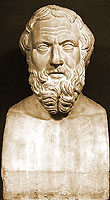 Plaster bust of Herodotos, Ashmolean Museum, Cast Gallery. Cast No. C144