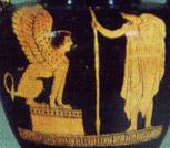Detail from an Attic red-figure clay vase, about 450 BC. Munich, Antikensammlungen SL474.