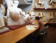 Photo of work area in public gallery