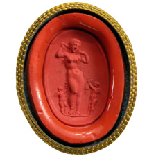 Agate. Aphrodite, 2 erotes