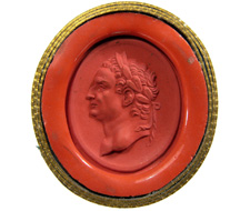 Tite Vespasien. Cornaline rouge.