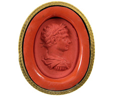 Trajan. Cornaline jaune.