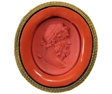 Pertinax. Cornaline couleur d'Orange.
