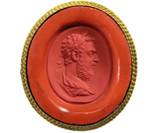 Macrine. Jaspe rouge.