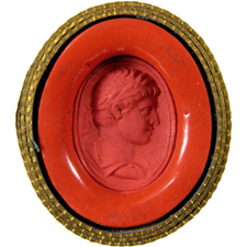 Cornelian. Bust of youth