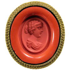 Sard. Bust of woman