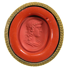 Cornelian. Apollo bust