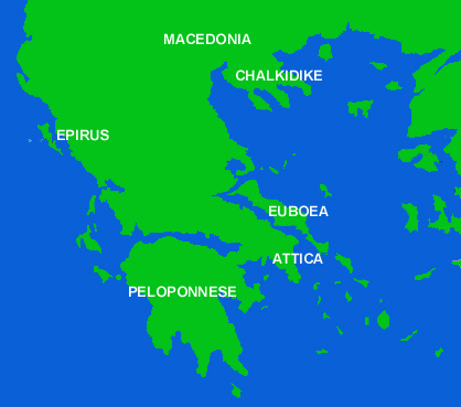 Map of Greece