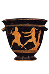 Pan Painter's name vase