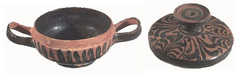 Lidded lekanis - 'Group Oxford Lekanis' ht. 8.5cm