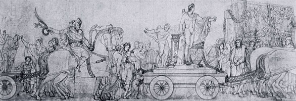 Preparatory drawing for the S&egrave;vres vase