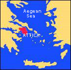 Map of Greece and the Aegean