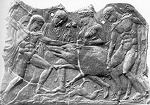 Clay relief plaque. Berlin Antikensammlung. TC 5783 Photo. Museum 3472