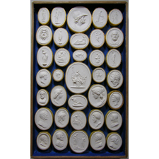 Cameo. Busts, Zeus, Hera.