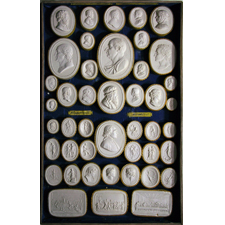 Cameo. Busts, Zeus, Hera.