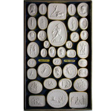 Cameo. Busts, Zeus, Hera.