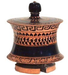 Athenian pyxis ht. 11cm