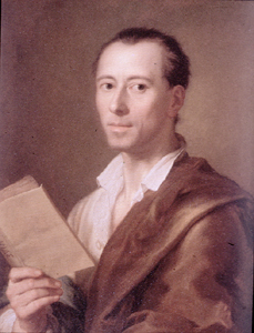 Photo of Meng's portrait of Winckelmann