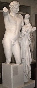 Photo of Cast of statue group - Hermes holding infant Dionysos