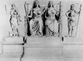 Statue group of goddesses